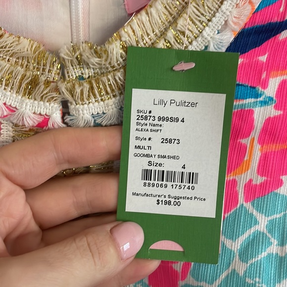 NWT $198 Lilly Pulitzer dress Alexa Shift - Picture 6 of 6